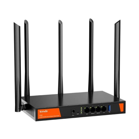 Tenda W30E AX3000 router bezprzewodowy Gigabit Ethernet Dual-band (2.4 GHz/5 GHz) Czarny