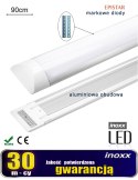Lampa liniowa natynkowa panel led slim 90cm 30w 3000k ciepła