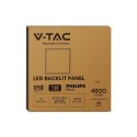 Panel LED V-TAC 40W 600x600 LED Backlight 33mm 120Lm/W Zasilacz PHILIPS VT-61040 4000K 4800lm 5 Lat Gwarancji