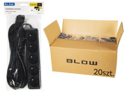 Mains extension cable pr-570p 5-sockets with grounding 5m black 3x1.5mm package