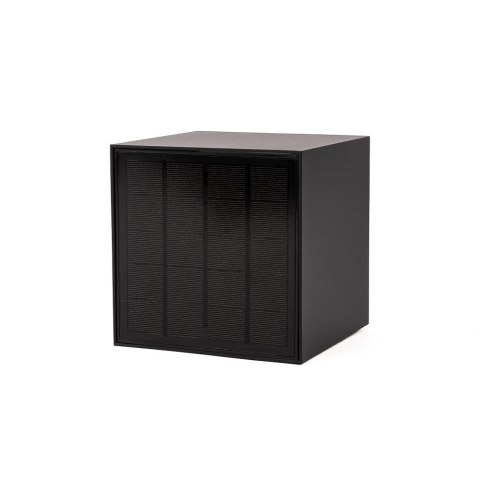 Oprawa Ścienna Solarna V-TAC 9W LED COB Czarna Kostka 15x15cm IP65 Czujnik Ruchu VT-409CCT 3000K-4000K-5000K 800lm