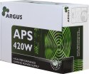 Zasilacz Inter-Tech Argus APS - 420 W - 115 - 230 V - 47 - 63 Hz - +12V1,+12V2,+3,3V,+5V,+5Vsb,-12V - Aktywny - 103 W
