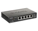 D-Link DGS-1100-05PDV2 łącza sieciowe Zarządzany Gigabit Ethernet (10/100/1000) Obsługa PoE Czarny