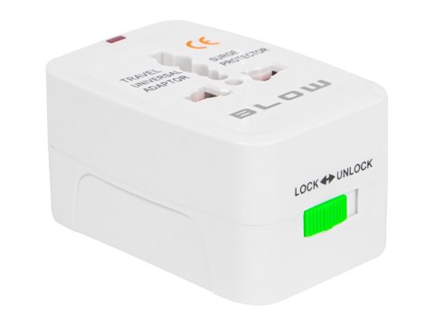 Universal mains plug/europe white