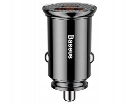 BASEUS Ładowarka samochodowa Circular PD QC4.0+ 5A 30W (czarna) CCALL-YS01