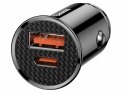 BASEUS Ładowarka samochodowa Circular PD QC4.0+ 5A 30W (czarna) CCALL-YS01