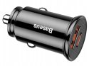 BASEUS Ładowarka samochodowa Circular PD QC4.0+ 5A 30W (czarna) CCALL-YS01