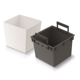 Doniczka URBI SQUARE LOW DURS240L - biały