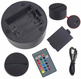 ZD98F Lampka nocna gimnastyka 3d led