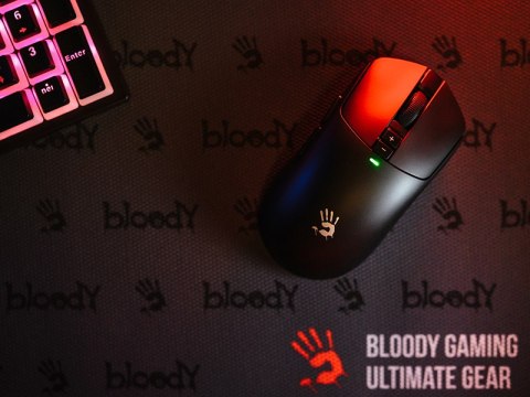 Mysz A4TECH BLOODY R72 ULTRA WRLS 2,4G+USB (Black)