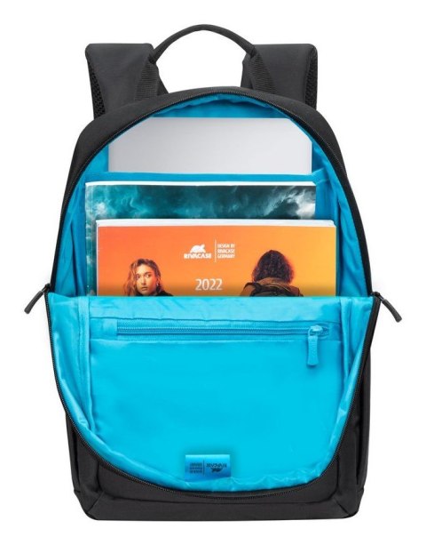 Plecak do notebooka 13,3"-14" RIVACASE ECO Alpendorf 7523, czarny, z ekologicznego, wodoodpornego materiału z recyklingu (rPET)