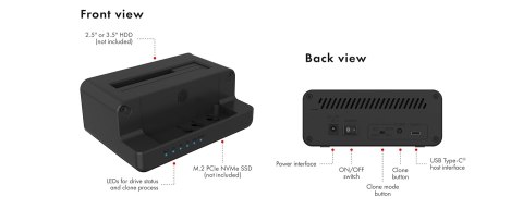 Stacja dokująca i stacja dokująca IcyBox M.2NVMe