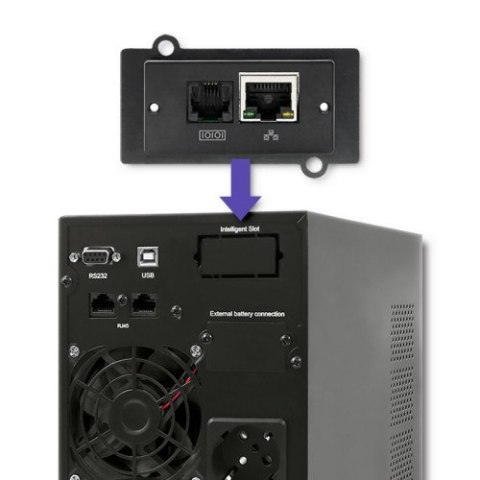 Zasilacz awaryjny UPS Qoltec Pure Sine Wave LCD 1000VA 800W
