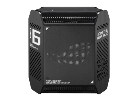 ASUS ROG Rapture GT6 AX10000 AiMesh 1 Pack Tri-band (2.4 GHz/5 GHz/5 GHz) Wi-Fi 6 (802.11ax) Czarny 4 Wewnętrzne ASUS