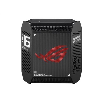 ASUS ROG Rapture GT6 AX10000 AiMesh 1 Pack Tri-band (2.4 GHz/5 GHz/5 GHz) Wi-Fi 6 (802.11ax) Czarny 4 Wewnętrzne ASUS