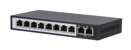 Extralink PERSES | Switch PoE | 8x Gigabit PoE/PoE+, 2x RJ45 Uplink Gigabit, 96W