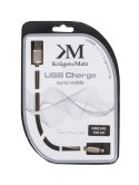 KM0349 Kabel USB A/M do modelu Apple c48/m 1.0m Kruger&Matz