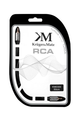 Kabel 1RCA-1RCA 0.5m Kruger&Matz Kruger&Matz