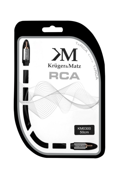 Kabel 1RCA-1RCA 0.5m Kruger&Matz Kruger&Matz