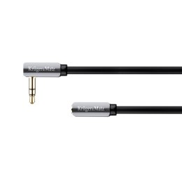 Kabel wtyk kątowy - gniazdo proste jack 3.5 stereo 1.0m Kruger&Matz Kruger&Matz