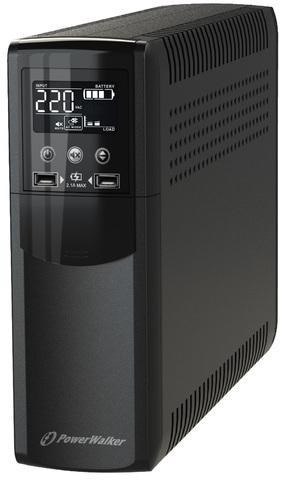 PowerWalker VI 1000 CSW FR Technologia line-interactive 1 kVA 6000 W 4 x gniazdo sieciowe