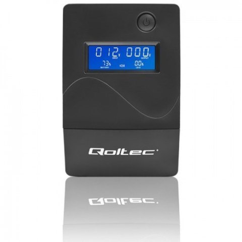 Qoltec Zasilacz awaryjny UPS | Monolith | 650VA | 360W | LCD | USB | RJ45
