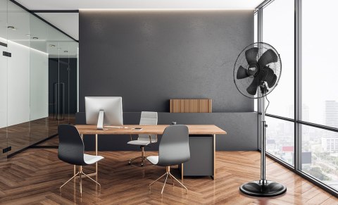 Wentylator podłogowy warsztatowy 100W, średnica 45 cm, 3 prędkości, oscylacja NEO TOOLS