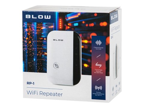 Wzmacniacz sygnału wi-fi repeater 300mb/s rp-1 blow Blow