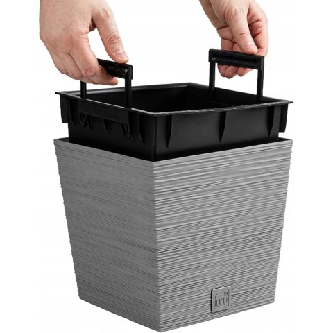 Doniczka FURU SQUARE LOW DFS240 - beton Prosperplast