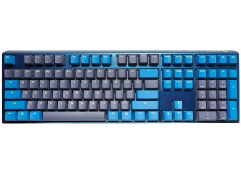 Klawiatura gamingowa Ducky One 3 Daybreak RGB Gaming USB Niemiecki Czarny, Niebieski, Zielony Ducky