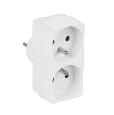 Rozgałęziacz sieciowy Rebel 1 wtyk / 2 gniazda Rebel