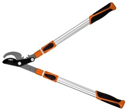Sekator do gałęzi by-pass 665 mm, zakres do 42 mm, przekładnia, teleskopowe uchwyty NEO TOOLS