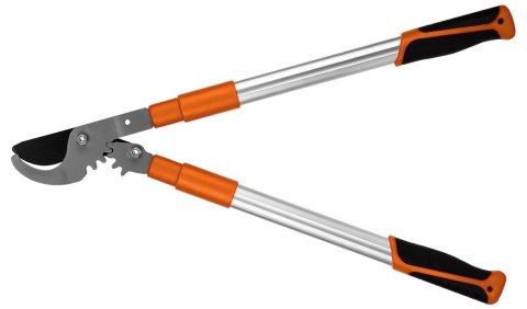 Sekator do gałęzi by-pass 665 mm, zakres do 42 mm, przekładnia, teleskopowe uchwyty NEO TOOLS
