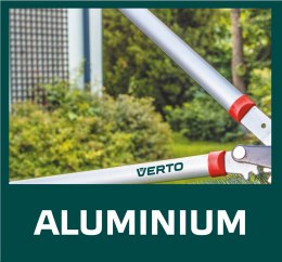 Sekator do gałęzi kowadełkowy 710 mm, średnica cięcia 42 mm, uchwyty aluminiowe VERTO