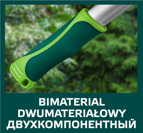 Sekator do gałęzi kowadełkowy 710 mm, średnica cięcia 42 mm, uchwyty aluminiowe VERTO