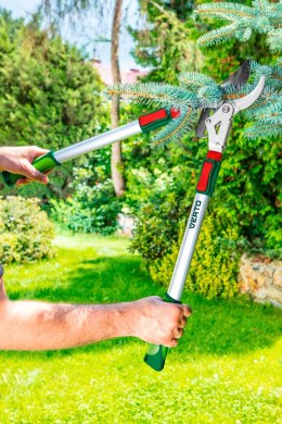 Sekator do gałęzi teleskopowy 670 mm, średnica cięcia 45 mm, uchwyty aluminiowe VERTO