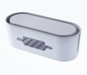 AG381F Organizer na kable listwy biały ATL
