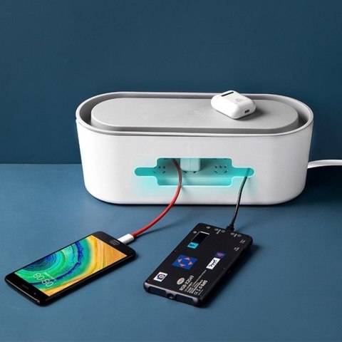 AG381F Organizer na kable listwy biały ATL