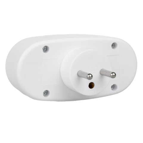 Gniazdko prądowe Maclean, rozgałęźnik z 2 gniazdami i wyłącznikiem, typu E, 2x16A, MCE337 E Maclean