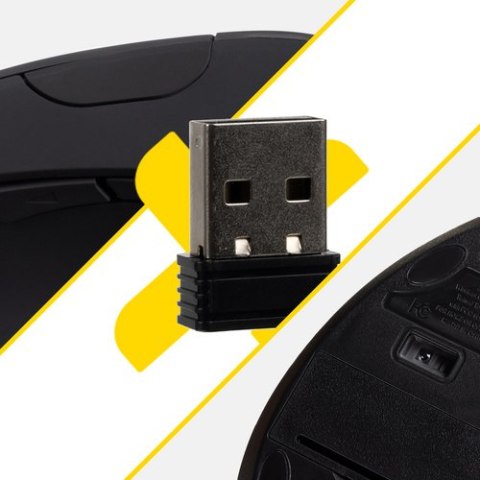 Mysz bezprzewodowa- pionowa Izoxis 26628 IZOXIS