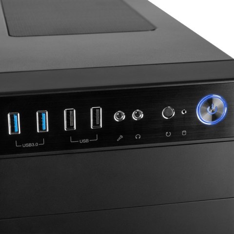 Obudowa MODECOM Oberon Pro Glass AT-OBERON-PG-10-000000-0002 (ATX, ITX, Micro ATX; kolor czarny) MODECOM