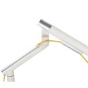 Uchwyt do monitora Ergo Office, premium ze sprężyną gazową, podwójne ramię, 17"-32" 9 kg, biały, ER-437 Ergo Office