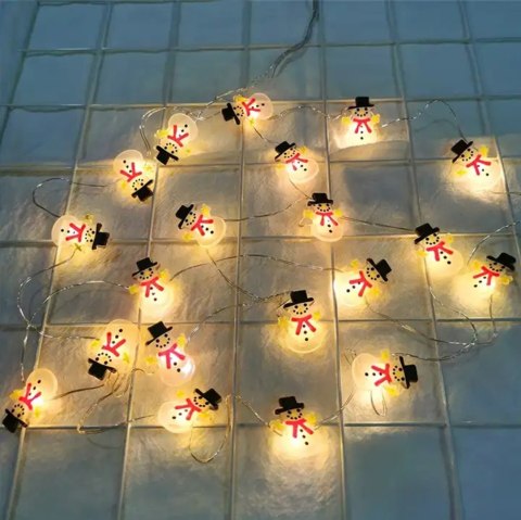 DA69A Lampki świąteczne bałwan ATL