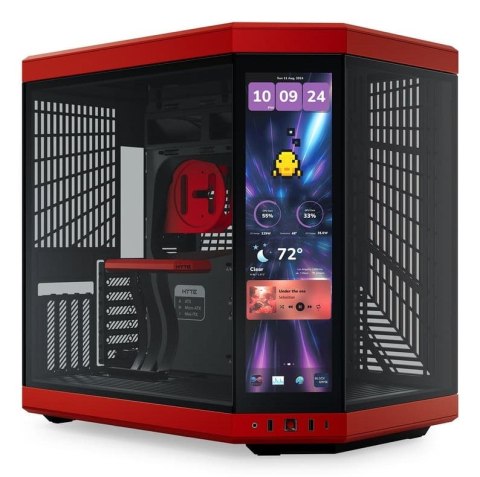 HYTE Y70 Touch Infinite Midi Tower Czarny, Kolor wiśniowy Hyte