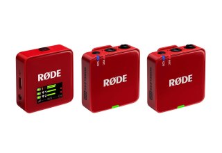 RODE Wireless GO III (czerwony) - System mikrofonów bezprzewodowych RODE