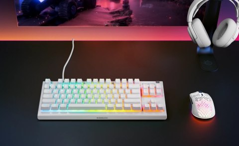 Klawiatura SteelSeries Apex 3 TKL US, white SteelSeries