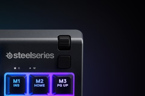 Klawiatura gamingowa SteelSeries Apex 3 Tenkeyless Klawiatura do gier Światło LED RGB Amerykańskie przewodowe przełączniki Whisp SteelSeries