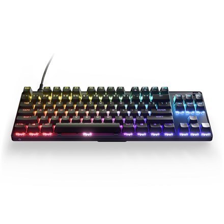 SteelSeries Gaming Keyboard Apex 9 TKL Gaming keyboard Durable and Portable, the detachable USB-C braided cable can withstand th SteelSeries