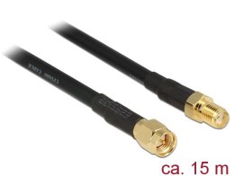 Antena Przedłużacz kablowy Delock CFD200 - 15 m - czarny DELOCK