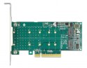 Delock PCI Express x8 Card 2 x internal NVMe M.2 Key M - Bifurcation - storage controller - M.2 NVMe Card - PCIe 4.0 x8 DELOCK